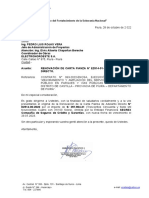 Presentacion de Renovacion de Carta Fianza de Adelanto Directo R1