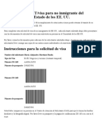 Instrucciones visa B1/B2 EE.UU. María Alejandra