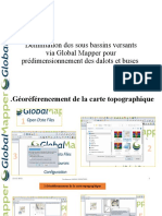 Délimitation Des Sous Bassins Versants Via Global Mapper Pour Prédimensionnement Des Dalots Et Buses