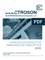 CATALOGO ELECTROSON  - REDES DE FIBRA OPTICA 