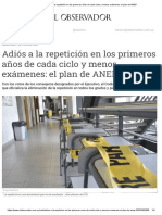 Adiós A La Repetición en Los Primeros Años de Cada Ciclo y Menos Exámenes - El Plan de ANEP