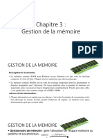 Gestion de Mémoire