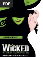 Wicked Script | PDF | Wizard Of Oz (Character) | Oz (Franchise)