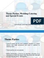 Catering Theme Parties and Special Events Lecture