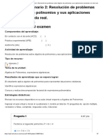 Examen - (AAB01) Cuestionario 2 - Resolución de Problemas Sobre Álgebra de Polinomios y Sus Aplicaciones Asociadas A La Vida Real