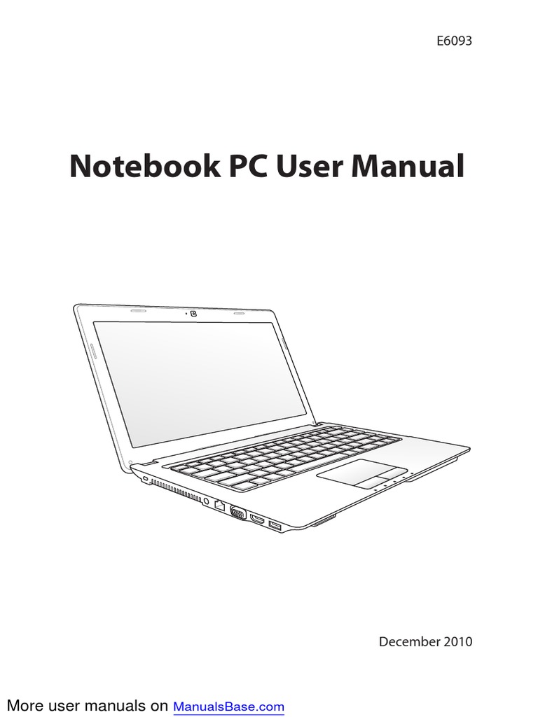 Asus Notebook PC Manual K53E-BBR19 | PDF | Laptop | Usb
