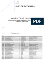 Listas Definitivas de Não Permanência Da Situação de Doença Ou Deficiência 2011.ago.04