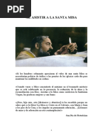 Cómo Deben Participar de La Santa Misa