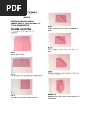 Napkin Folding