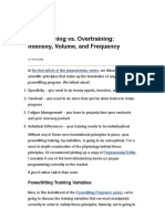 Undertraining vs. Overtraining Intensity, Volume, Frequency PowerliftingToWin