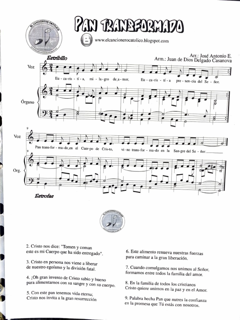 Pan Transformado: Letra y Acordes | PDF