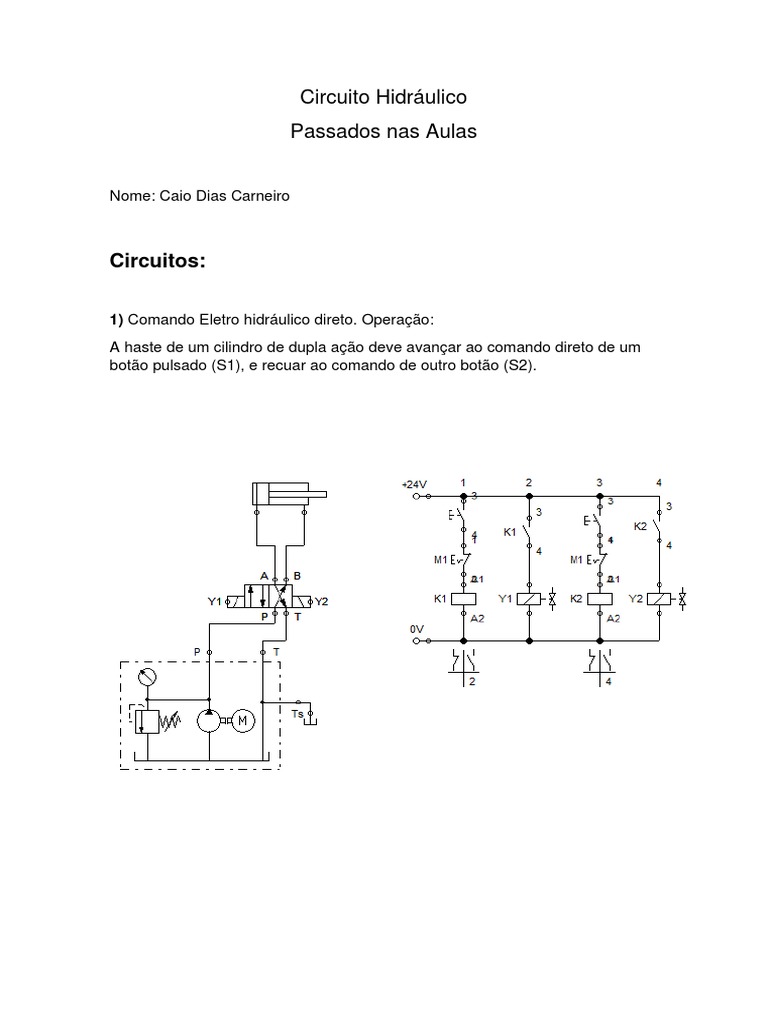 Circuito Hidráulico Das Aulas (Slide) | PDF