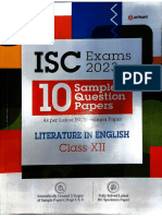 Arihant English Sample Papers Class 12 Isc 2023