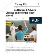 What Are Reduced Adverb Clauses and How Do They Work