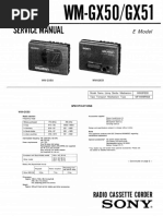 Sony wm-gx707 | PDF
