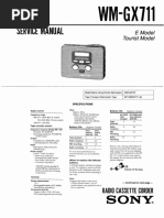 Sony wm-gx707 | PDF