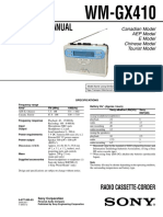 Sony Wm-gx410 Ver.1.2