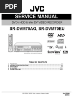 JVC Sr-Dvm70ag Sr-Dvm70eu DVD HDD Mini-Dv Recorder Full