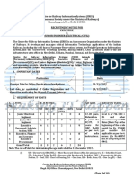 Centre For Railway Information Systems (CRIS) Regd. HQ Office: Chanakyapuri, New Delhi 110021 (Page 1 of 14)