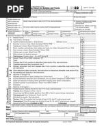 U.S. Income Tax Return For Estates and Trusts: For Calendar Year 2022 or Fiscal Year Beginning, 2022, and Ending, 20