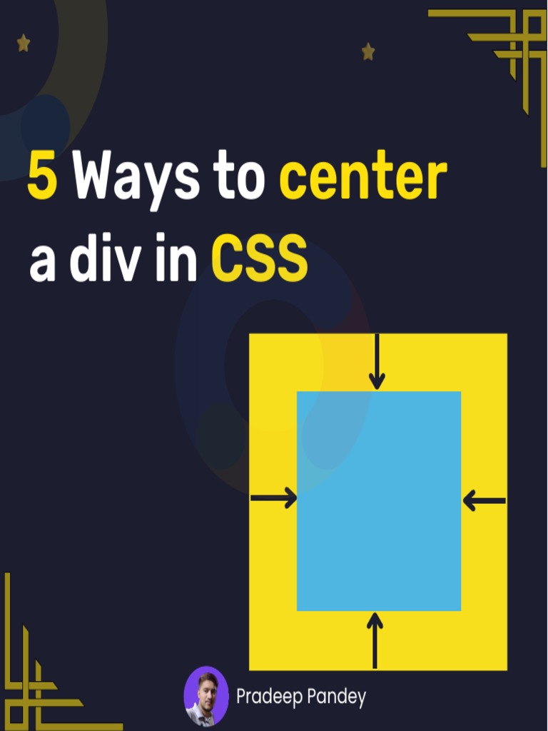 5 Ways To Center A Div in CSS | PDF
