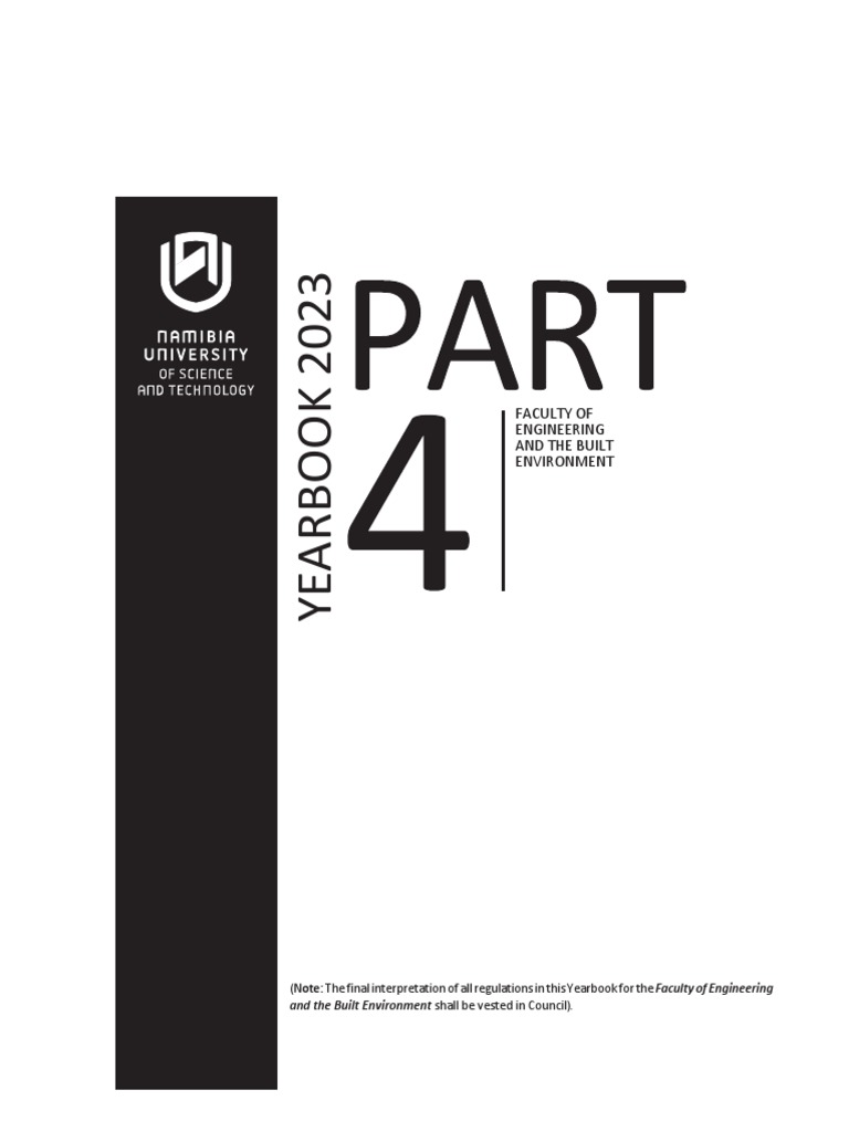 Faculty of Engineering and The Built Environment 2023 | PDF | Bachelor ...