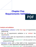 Chapter Five - Requirements Validation
