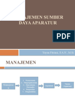 Manajemen Sumber Daya Aparatur