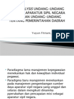 Gap Analysis Undang-Undang Tentang Aparatur Sipil Negara (