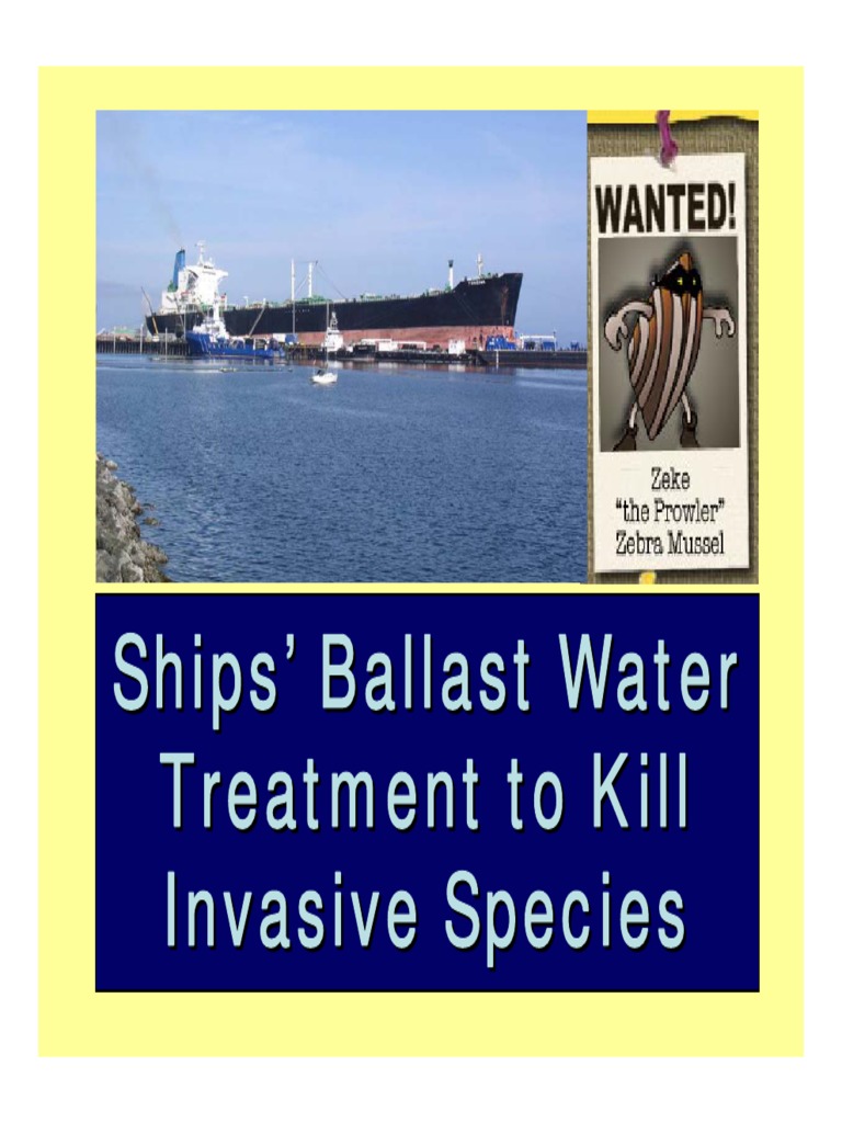 Aquatic Nuisanceon Ship Ballast Tank PDF Invasive Species Systems Ecology