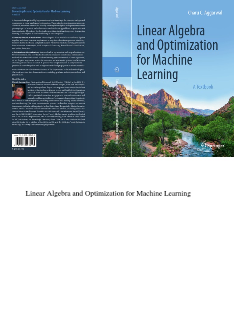 Linear Algebra and Optimization T2 | PDF | Matrix (Mathematics ...