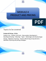 Product & Pricing Strategies