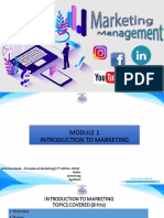 MODULE 1 - Introduction To Marketing