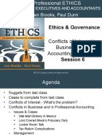 Session 6 - Conflicts of Interest in Business - The Accounting Profession