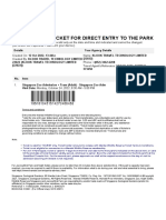 This Is Your E-Ticket For Direct Entry To The Park: Details Tour Agency Details (22022)