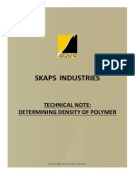 Technical Note Determining Density of Polymer