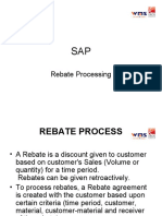 Sap Rebate Processing
