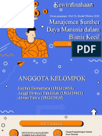 Buku 2 Bab 12 Manajemen Sumber Daya Manusia Dalam Bisnis Kecil - Kel 8