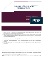 Pharmacodynamics & Performance Enhancing Drugs