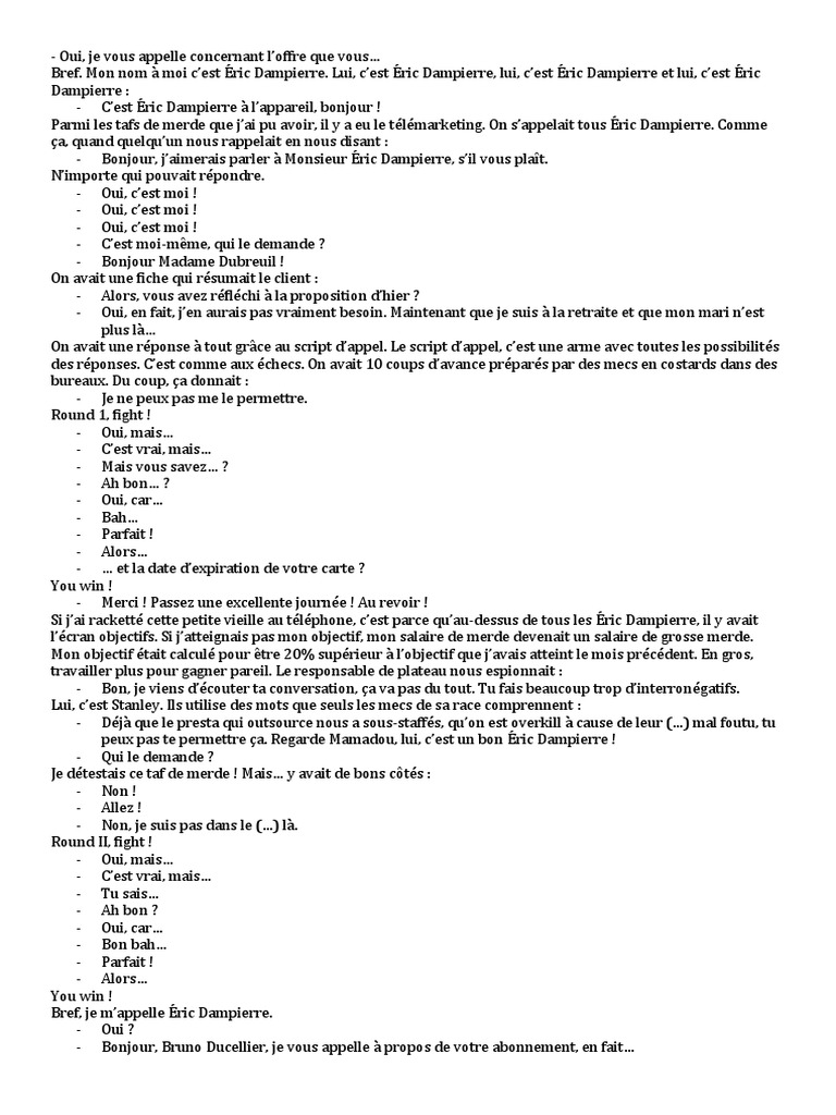 BREF 55 Transcription | PDF