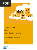 WP08 ACT Fiori Configuration