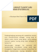 Kuliah Ke 9 Efistemologi Filsafat Ilmu