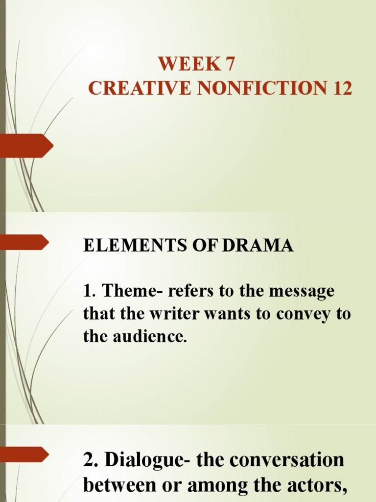 Elements of Drama: Key Concepts | PDF