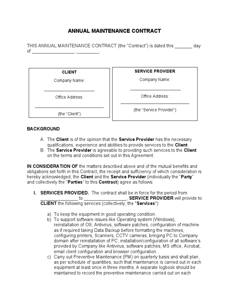 Annual Maintenance Contract Proposal | PDF | Computing | Justice