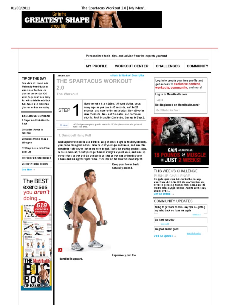 The Spartacus Workout Printable