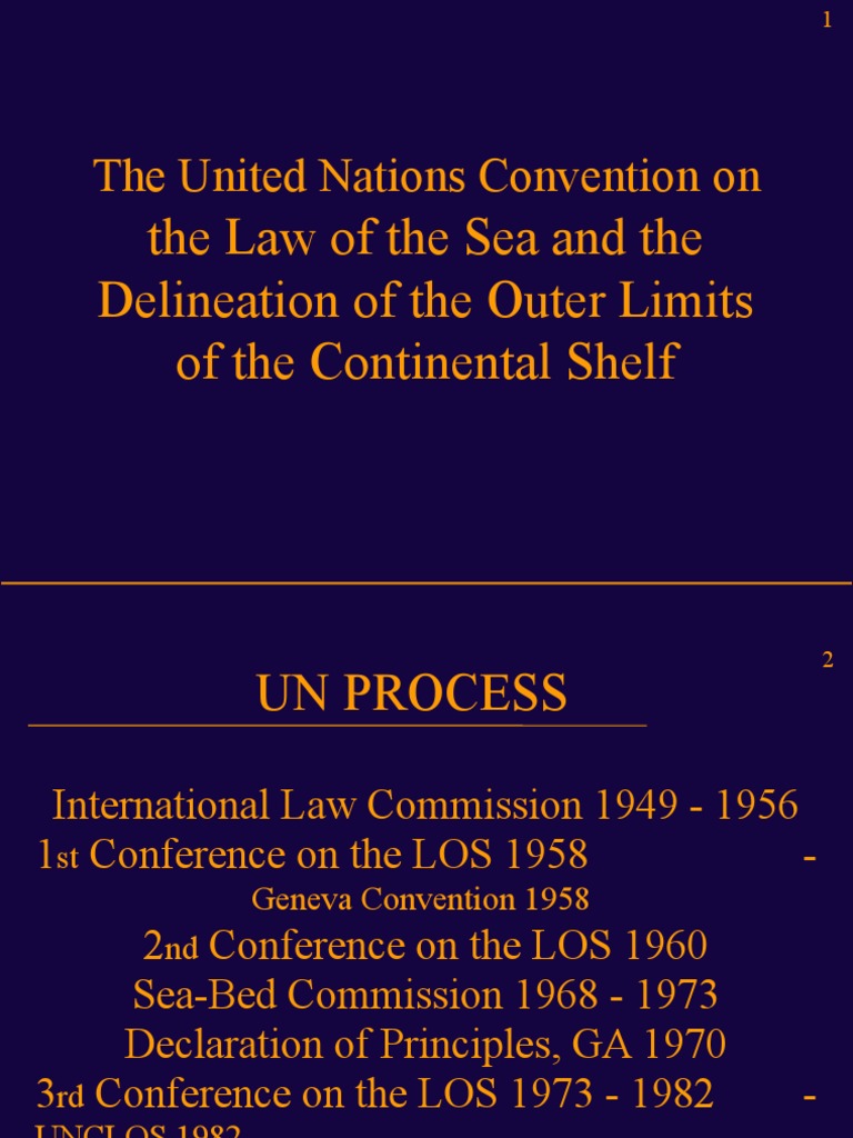 Unclos Conten Shelf Detailed Mod PDF Territorial Waters