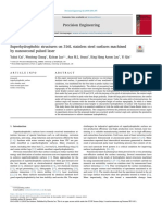 Superhydrophobic Structures On 316L Stainless Steel Surfaces Machined by Nanosecond Pulsed Laser