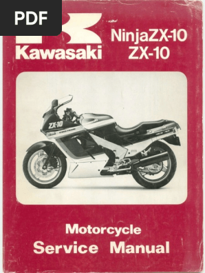 Kawasaki ZX10 Service Manual Guide | PDF | Bearing (Mechanical