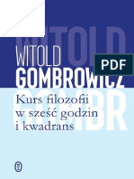 Witold Gombrowicz - Kurs Filozofii W Sześć Godzin I Kwadrans-Wydawnictwo Literackie (2017)