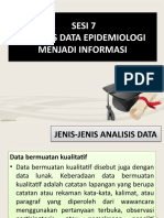Sesi 7 Analisis Data Menjadi Informasi